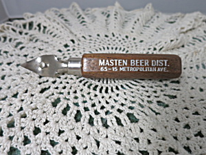 Masten Beer Dist. Can Opener Bottle Opener Edlund Co. Vermont