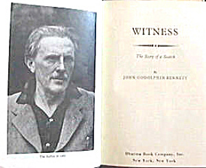 John Bennett 'witness The Story Of A Search'
