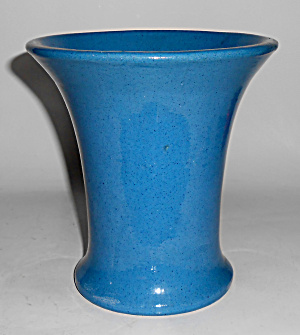 Peters And Reed Pottery 6.5&quot; Blue Wilse #47 Vase