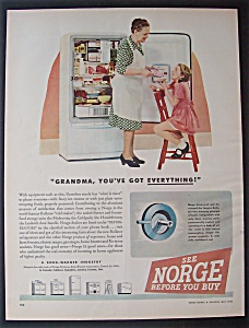 1946 Norge Refrigerator