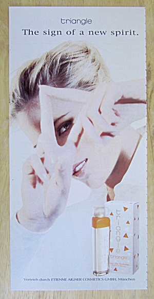 2004 Triangle Perfume W/woman Looking Through Fingers
