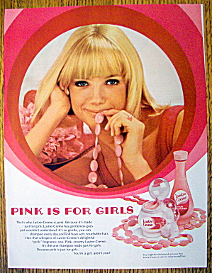 1968 Pink Lustre Creme Shampoo With Lovely Blonde Woman