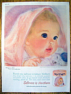 Vintage Ad: 1961 Northern Toilet Tissue