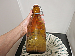 Vintage Milk Bottle Clear Glass One Quart Unmarked Sealed 48