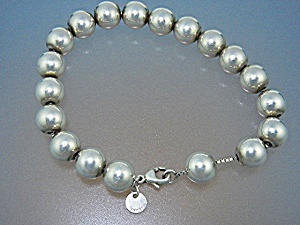 tiffany ball bracelet silver